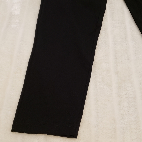 HUE Black Flat Front Pull On Pants - Picture 6 of 16